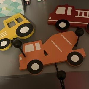 Hobby Lobby Vehicle Wall Hooks - Yellow, Red, Orange